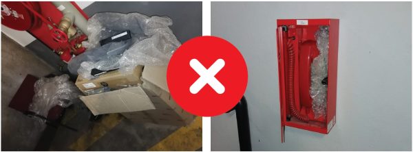 Obstructions to Emergency Fire Equipment Obstructions to Emergency Fire Equipment